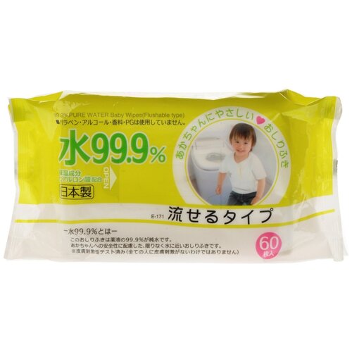 Влажные салфетки iPlus Смываемые, 60 шт.