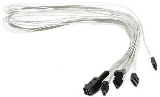 Кабель ACD-SFF8643-SATASB-03M INT SFF8643-to-4*SATA+SB ( HDmSAS -to- 4*SATA+SideBand internal cable) 30cm (6705050-30)