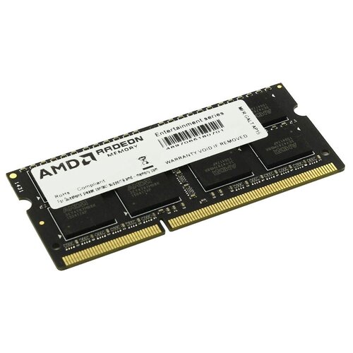 Оперативная память SO-DIMM 8 Гб DDR3L 1600 МГц AMD (R538G1601S2SL-U) PC3-12800