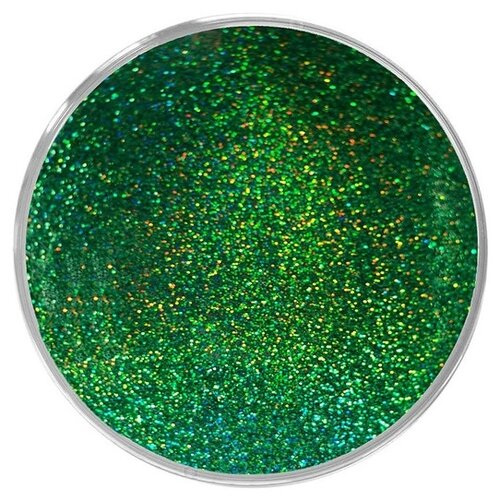 Пигмент Глиттер Holographic Green, 10 г, Epoxy Master пигмент глиттер glitter green 10 г epoxy master