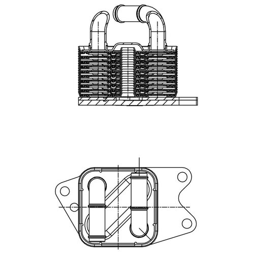 фото Радиатор масл. для а/м volkswagen polo (09-)/skoda rapid (12-) 1.6i [cfna] at luzar