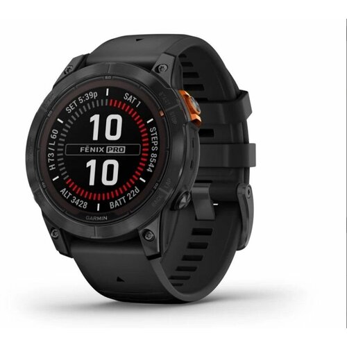 Умные часы Garmin Fenix 7 Pro Solar черные 9140900₽