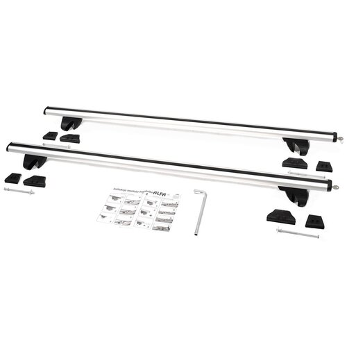 фото Багажник на рейлинги amos alfa для citroen c5 iii универсал 2008- 5 дв., с аэродинамическими дугами 55 мм х 120 см с замками