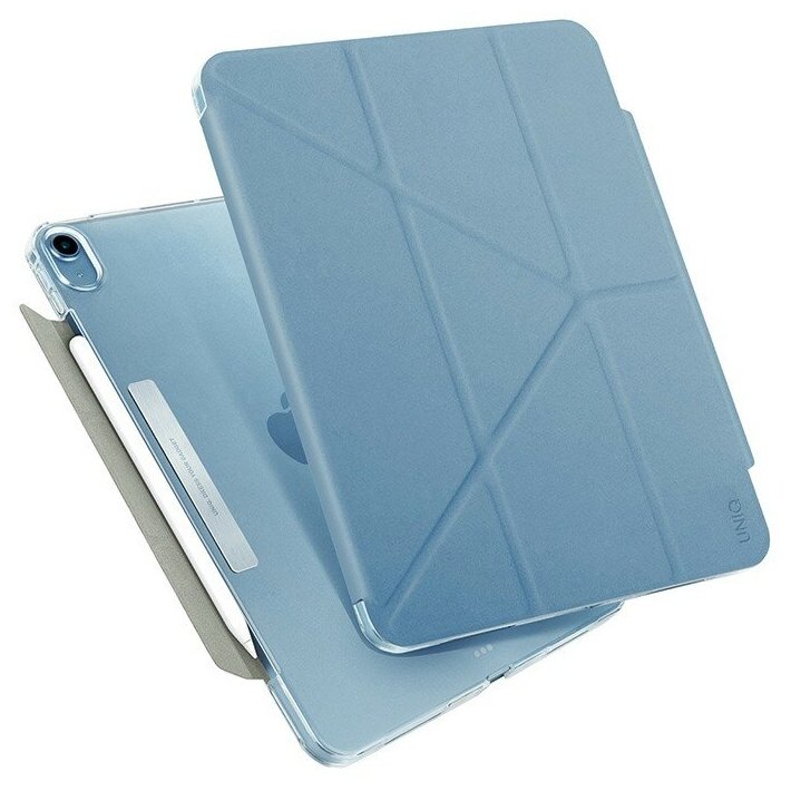 Чехол Uniq Camden Anti-microbial для iPad Air 10.9 (2022/20) с отсеком для стилуса Northern blue