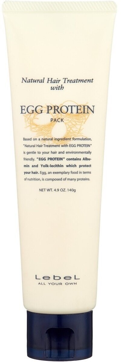 Lebel Natural Hair Treatment with Egg Protein Питательная маска для волос с яичным протеином, 140 г