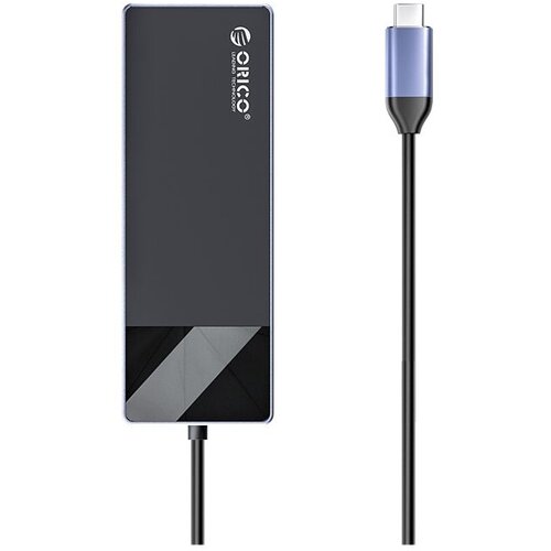 USB-концентратор  ORICO DM-8P, разъемов: 4, 16 см, черный