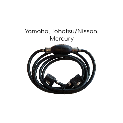 Шланг топливный для лодочного мотора Yamaha, Tohatsu/Nissan, Mercury. 3 метра, коннекторы, груша