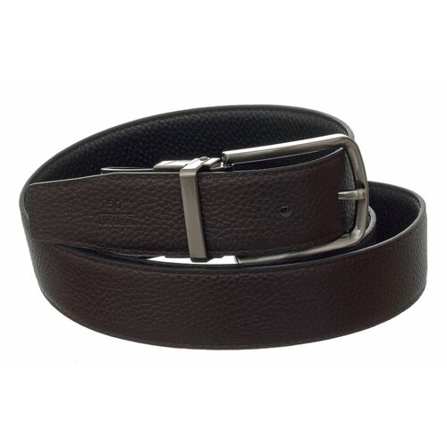 фото Мужской кожаный двусторонний ремень bruno perri 2#/3#/1-2/140 коричневый-черный
