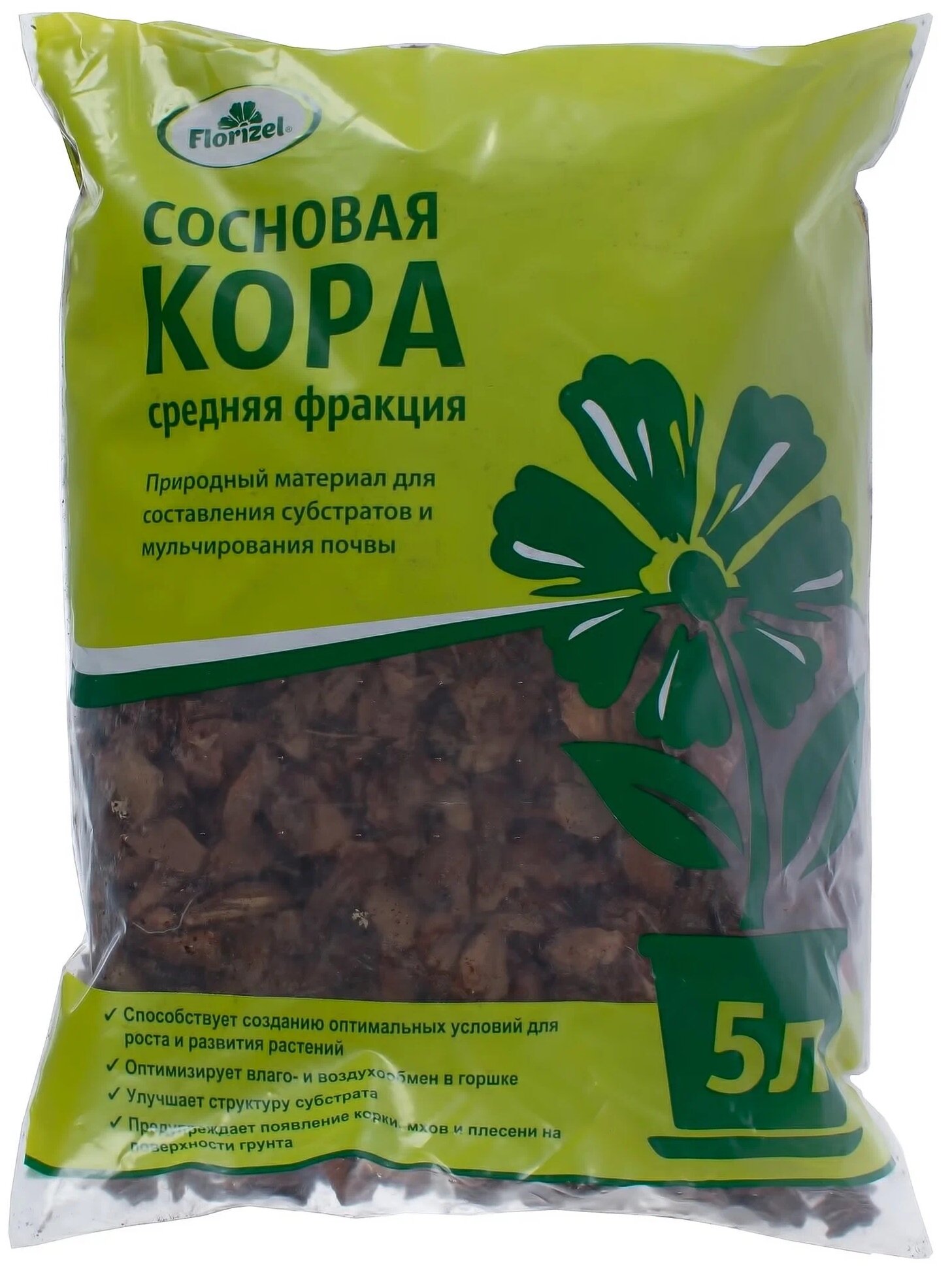 Кора сосновая FlorizeL