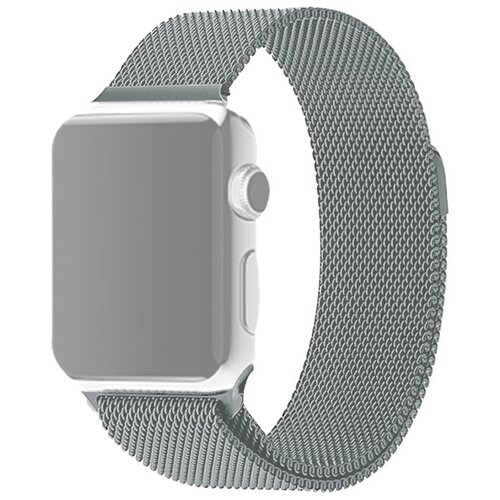 фото Ремешок для apple watch 1-6/se миланская петля 42/44 мм innozone - светло-серый (apwtms42-29)