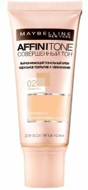 MAYBELLINE NY Тональный крем Совершенный тон 02 Слоновая кость 0