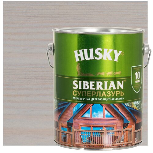 Лазурь для дерева Husky Siberian Суперлазурь цвет антик 2.7 л