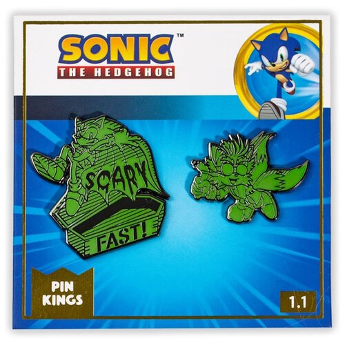 Набор значков Sonic The Hedgehog Dark Halloween 1.1 Pin Kings 2-Pack