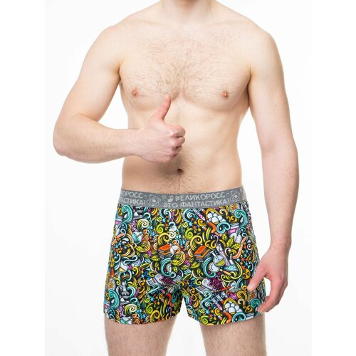 фото Трусы великоросс, размер 50, мультиколор