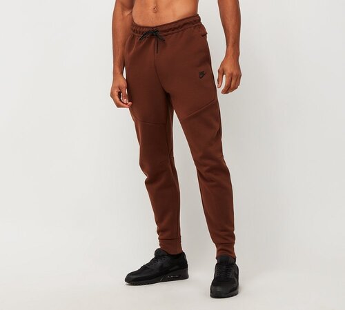 брюки NIKE Tech Fleece, размер S, коричневый