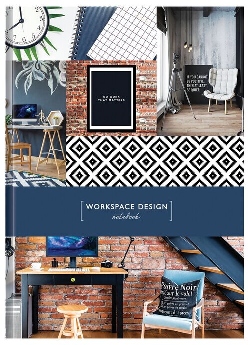 Блокнот OfficeSpace Офис. Workspace design A4, 160 листов, Рисунок