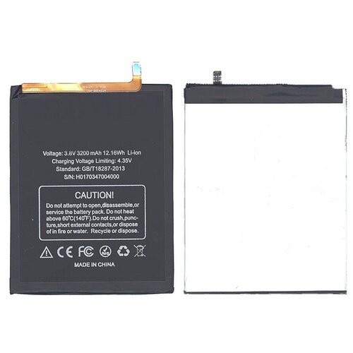 Аккумуляторная батарея BAT16523200 для Doogee Y6, Y6c 3200mAh 3,8V original 3200mah battery for doogee y6 y6c y6 piano 5 5inch mobile phone rechargeable li ion batteries bateria tools stickers