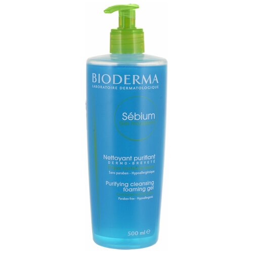 Купить Bioderma гель-мусс очищающий Sebium Foaming Gel (с дозатором), 500 мл
