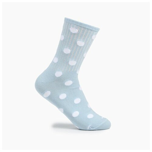 Носки Tekko, размер 36/39, голубой носки размер 37 39 белый голубой