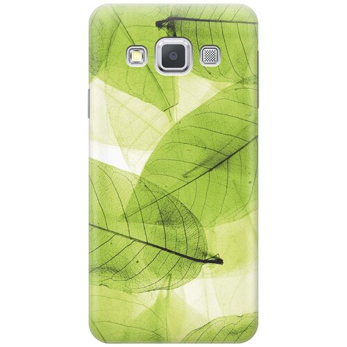 фото Cиликоновый чехол на samsung galaxy a3 / самсунг а3 с принтом "зеленые листья" gosso