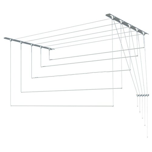 Сушилка для белья  Лиана  потолочная металлическая 2,3 м, белая