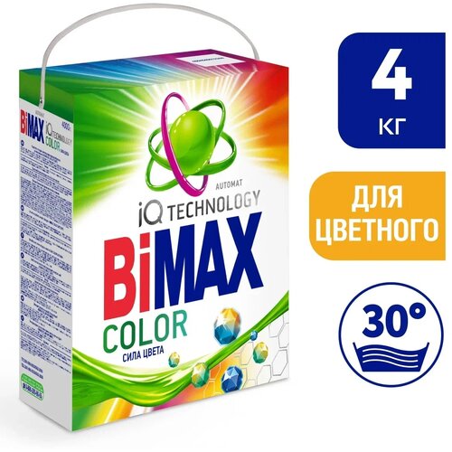 Стиральный порошок Bimax Color Automat, 4000 г, IQ smart.