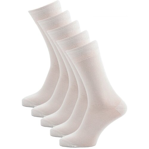 Носки Годовой запас носков, 5 пар, размер 31 (45-47), белый