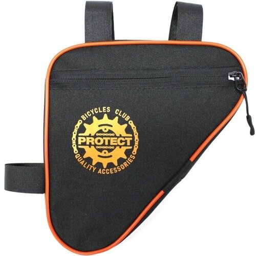 Велосумка Protect 19.5x20x5cm Black-Orange 555-206