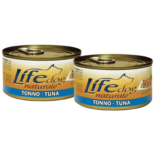 Влажный корм для собак LifeDog Naturale, тунец 1 уп. х 2 шт. х 170 г