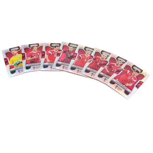 Коллекционный набор Panini Prizm FIFA World Cup Russia 2018 Base Set Silver (8 карточек) полный базовый сет карточек panini fifa world cup qatar 2022 prizm 300 карточек