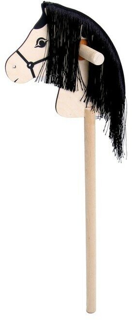 Лошадка-скакалка Бакс "Лошадка на палке" с волосами, длина: 66 см (1707/65)