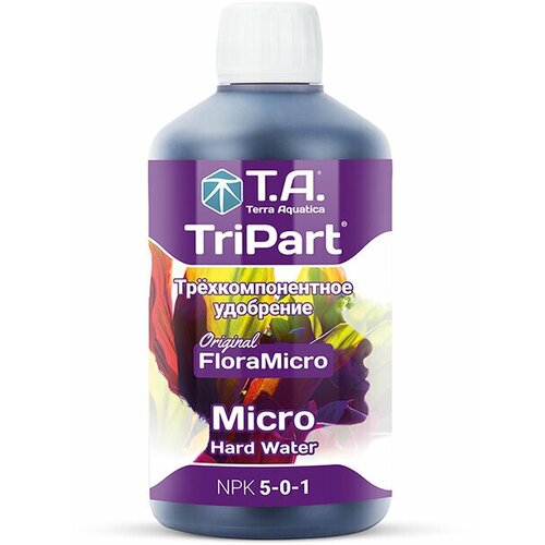 terra aquatica tripart micro hw 1л для жесткой воды удобрение Удобрение минеральное для жесткой воды Terra Aquatica TriPart Micro HW 0,5 л