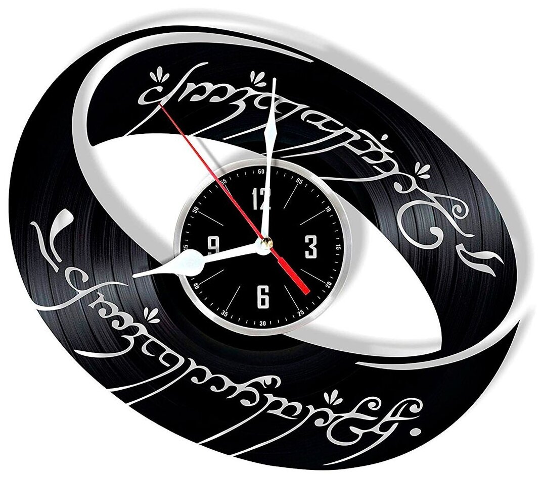 Часы из виниловой пластинки (c) VinylLab Властелин колец