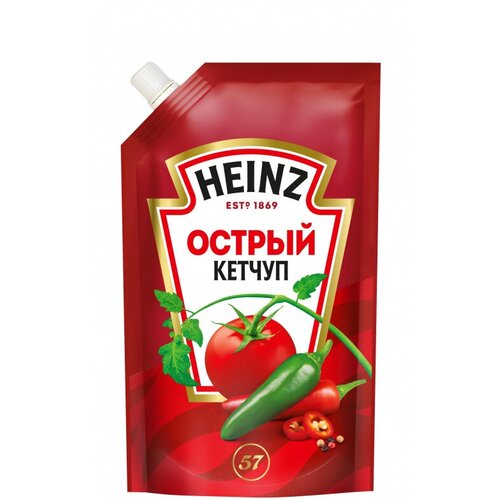 Кетчуп Heinz Острый дой-пак, 320 г