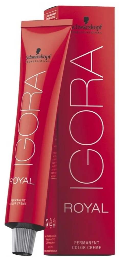 Schwarzkopf Professional, Igora Royal, 1-0 Стойкая крем-краска для волос, черный натуральный, 60 мл