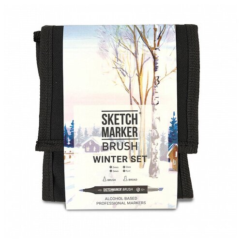 фото Sketchmarker набор маркеров brush winter set, 12 шт.