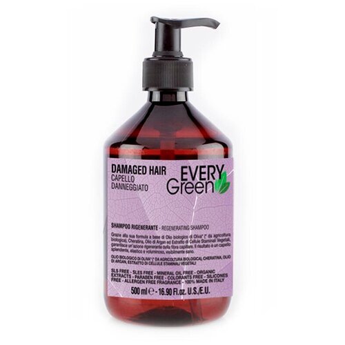 Dikson EveryGreen: Шампунь для поврежденных волос (Damaged Hair Regenerating Shampoo), 500 мл