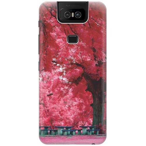 фото Re:pa накладка transparent для asus zenfone 6 zs630kl с принтом "чудесное дерево"