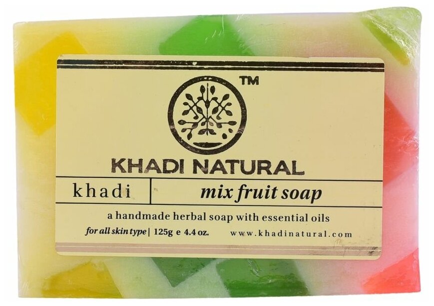 Khadi Natural Мыло кусковое Herbal Mix Fruit Soap