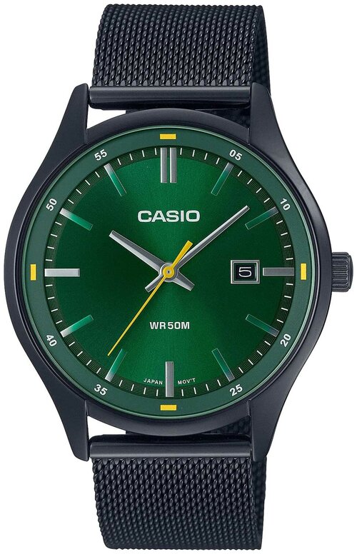 Наручные часы CASIO Standard MTP-E710MB-3A, зеленый, черный