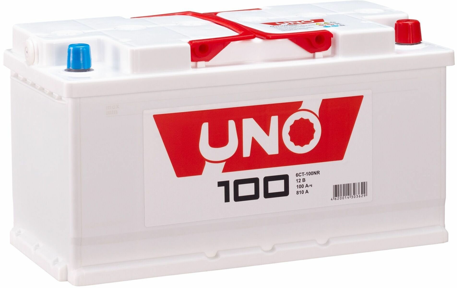 Автомобильный аккумулятор UNO 6ст-100 NR обратная полярность
