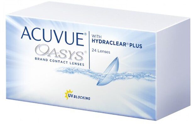 Контактные линзы Acuvue Oasys, Двухнеденльные, -4,25 / 14 / 8,4 / 24 шт.