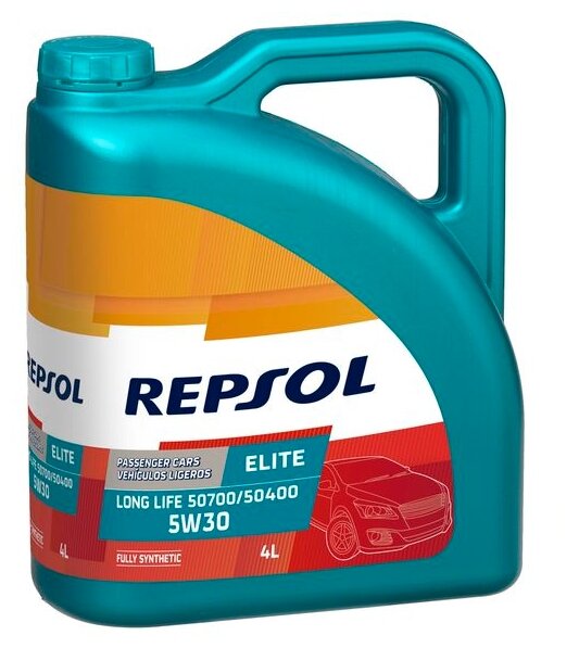 Синтетическое моторное масло Repsol Elite Long Life 50700/50400 5W30, 4 л