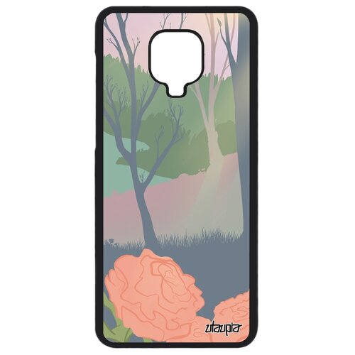 фото Чехол на телефон redmi note 9 pro, "лесные розы" лес розы utaupia