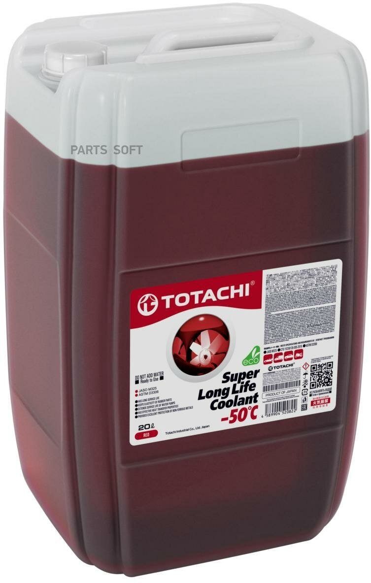 Охлаждающая жидкость totachi super llc red -50c 20л, totachi, 41920