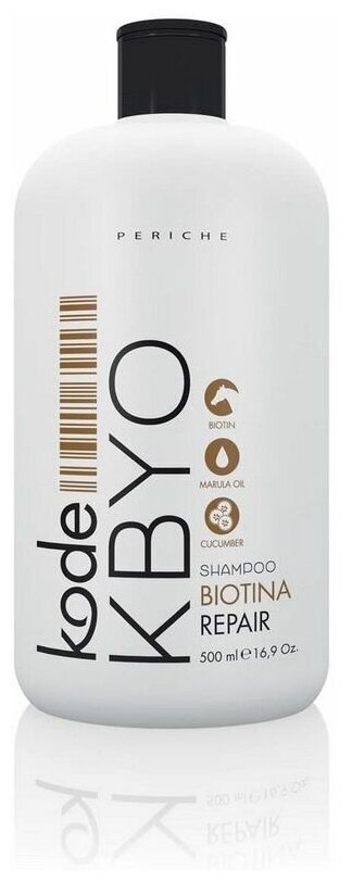 Periche Profesional шампунь Kode Kbyo Biotina Repair восстанавливающий с биотином, 500 мл
