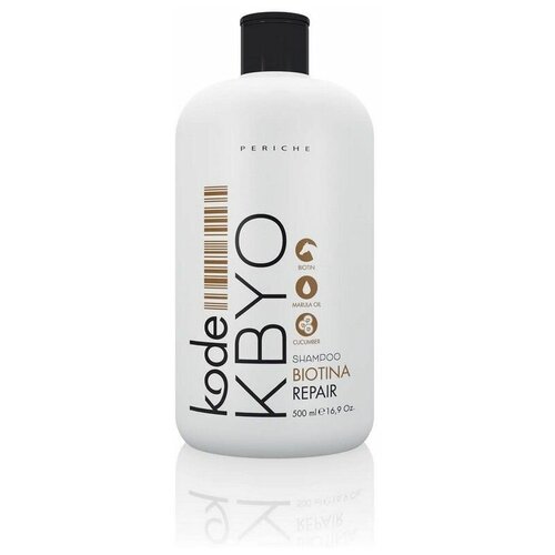 шампуни periche profesional шампунь восстанавливающий с биотином kode kbyo shampoo repair Periche Profesional шампунь Kode Kbyo Biotina Repair восстанавливающий с биотином, 500 мл