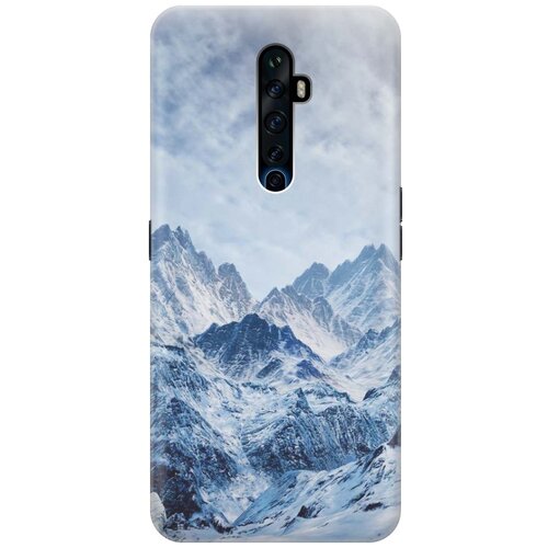 фото Cиликоновый чехол на oppo reno2 z / оппо рено2 зет с принтом "снежные горы" gosso