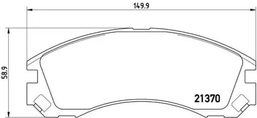 Колодки тормозные дисковые | перед | BREMBO P61089 | цена за 1 шт