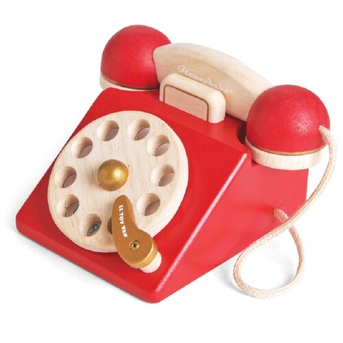 фото Развивающая игрушка le toy van винтажный телефон красный